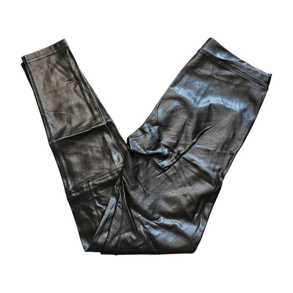 Wilfred Aritzia Faux Leather Pants Black Skinny Leggings Sz XS